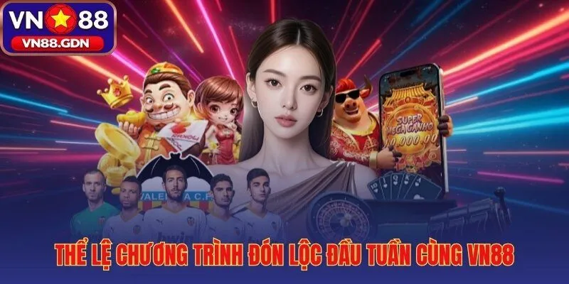 Đón lộc đầu tuần cùng VN88 thưởng 10% minh bạch mỗi thứ 2